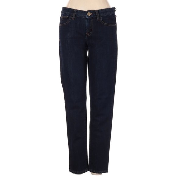 J.Crew Jeans Toothpick Blue Classic Straight Leg Low Waist Size #159 - Picture 2 of 4